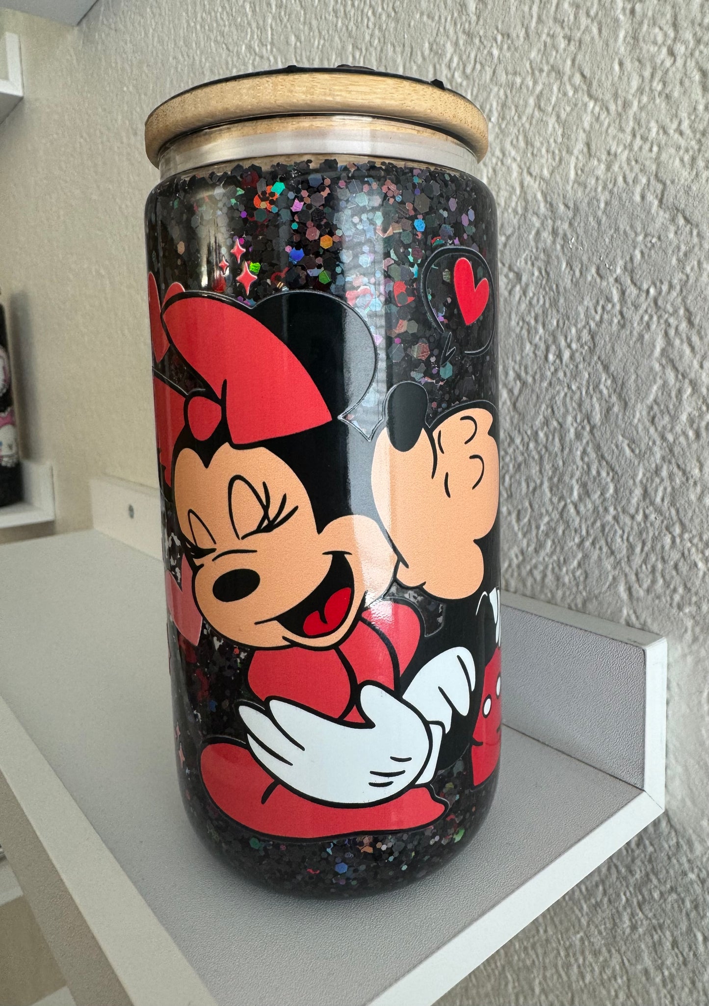 Mouse 12oz Snowglobe Glass Tumbler