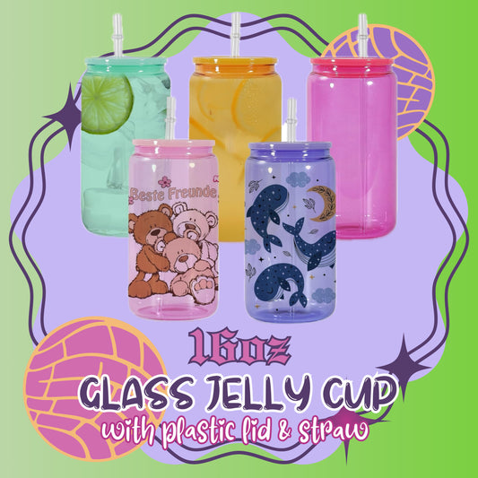 16oz Glass Jelly Cup